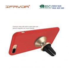Liquid Silicone Cover with Car Holder Metal Plate